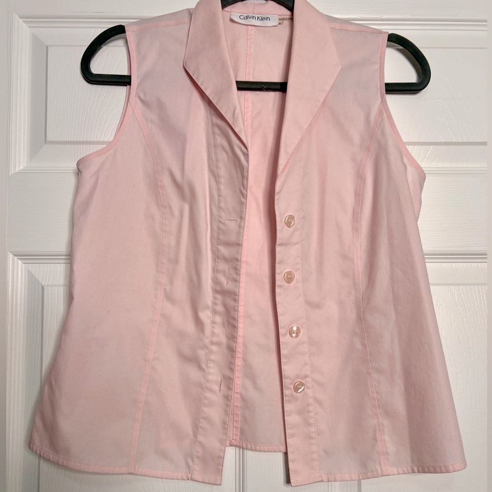 Calvin Klein Button Up Tank Top